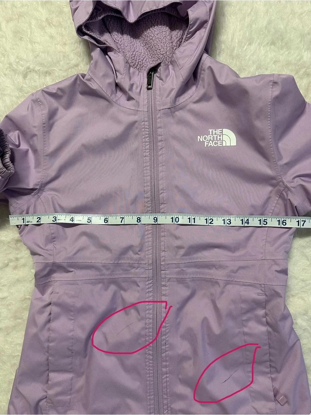 The North Face Lilac Hooded Shell Jacket